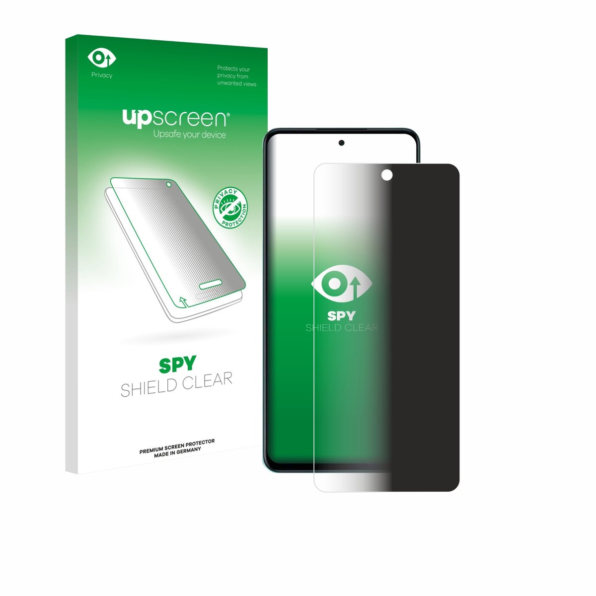 upscreen - privacy screenprotector voor Oppo A5 4G - Folie Beschermfolie Blauwlichtfilter