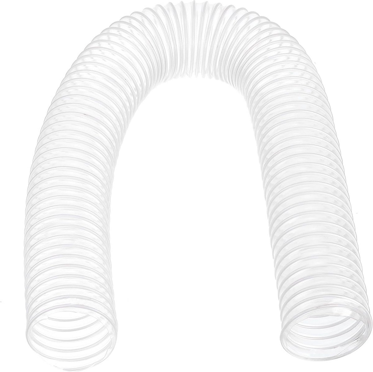 Flexibele PVC Afzuigslang - 65mm Diameter en 1 Meter Lengte voor Werkplaats
