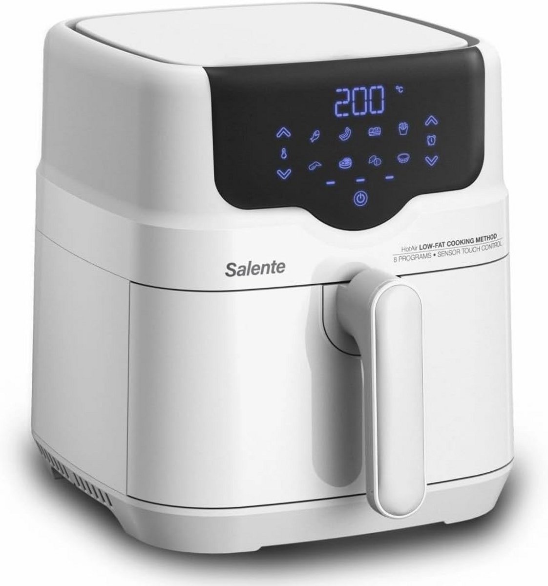 2-in-1 Heteluchtfriteuse met Grillfunctie - 4,3L Digitaal & Olievrij Frituren