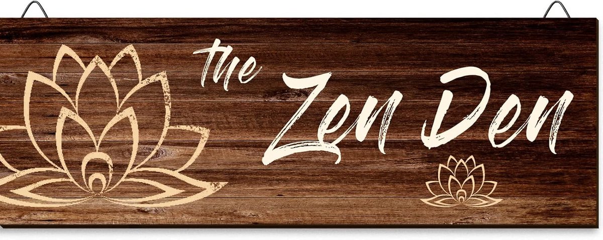 Houten Wanddecoratie Zen & Spiritueel | Hangend Accessoire voor Meditatiekamer