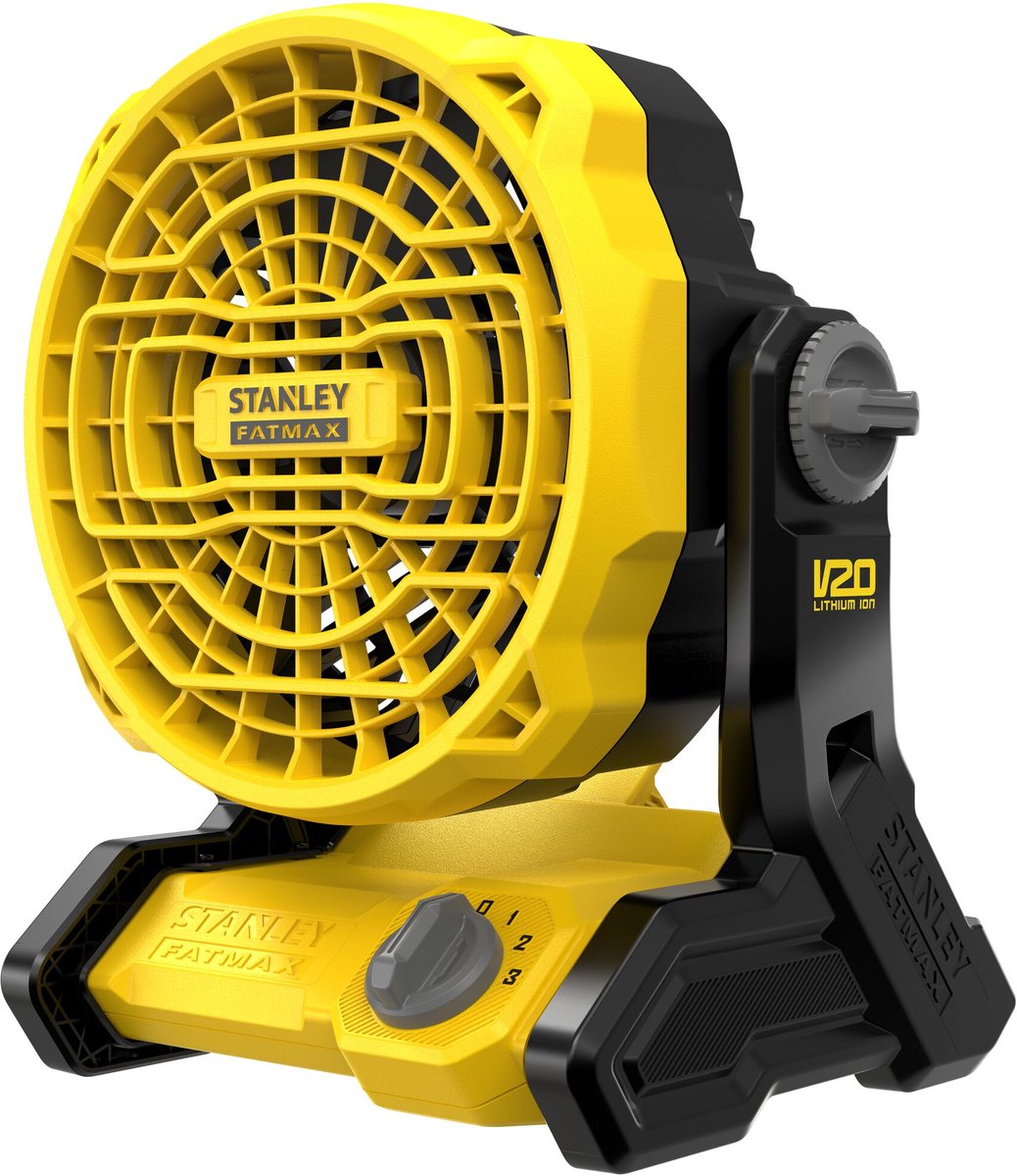 Ventilator - STANLEY - SFMCE001B-XJ - 3 snelheden - 1100 m3/u - 8u autonomie