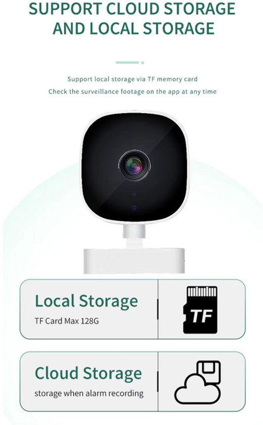 2.5K AI Beveiligingscamera 1536P Binnen/Buiten Voor Huisbeveiliging, Babyfoon & Huisdier Camera Met Kleurrijk Nachtzicht, Wifi Camera Voor Thuis en Tuin — afbeelding 3