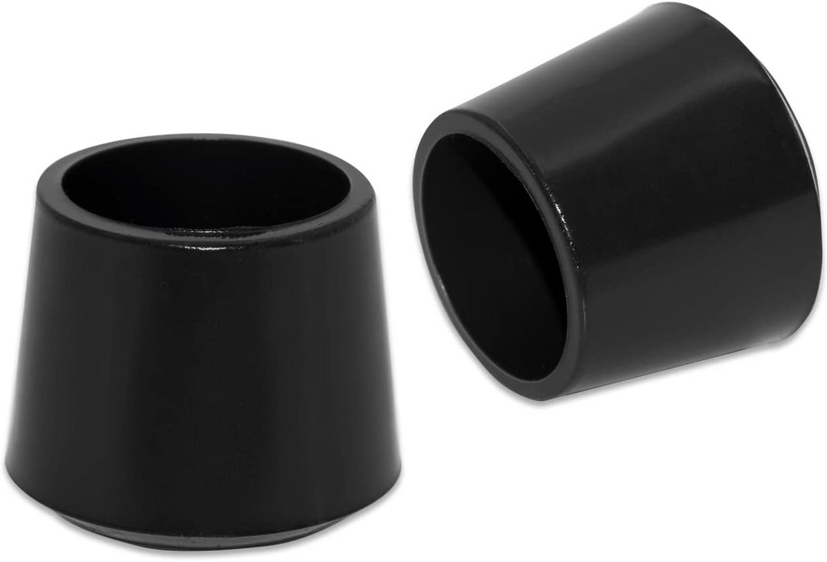 16x Stuks Ronde Vloerbeschermers voor Stoelpoten - 22mm Rubber Doppenset - Krasvrij & Geluiddempend