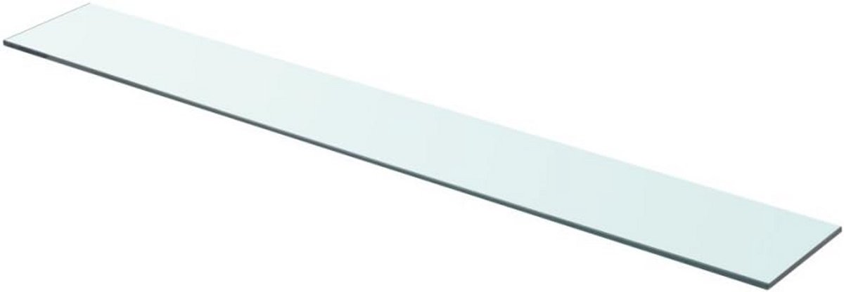 Glazen Plank voor Kast of Plafondmontage - 90x12 cm - Transparant Gehard Glas