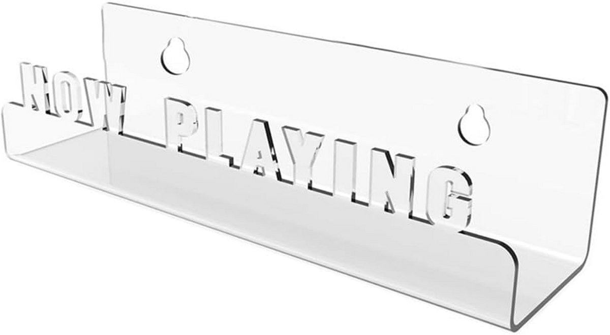 Transparante Acryl Wandhouder voor Vinyl Platen en CD's - Album Display Plank