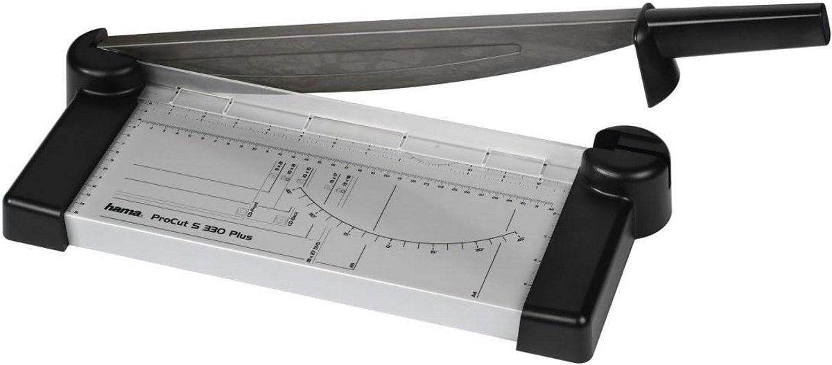 Papiersnijder met hendel 33 cm - veilige hefboomsnijder voor papier en folie