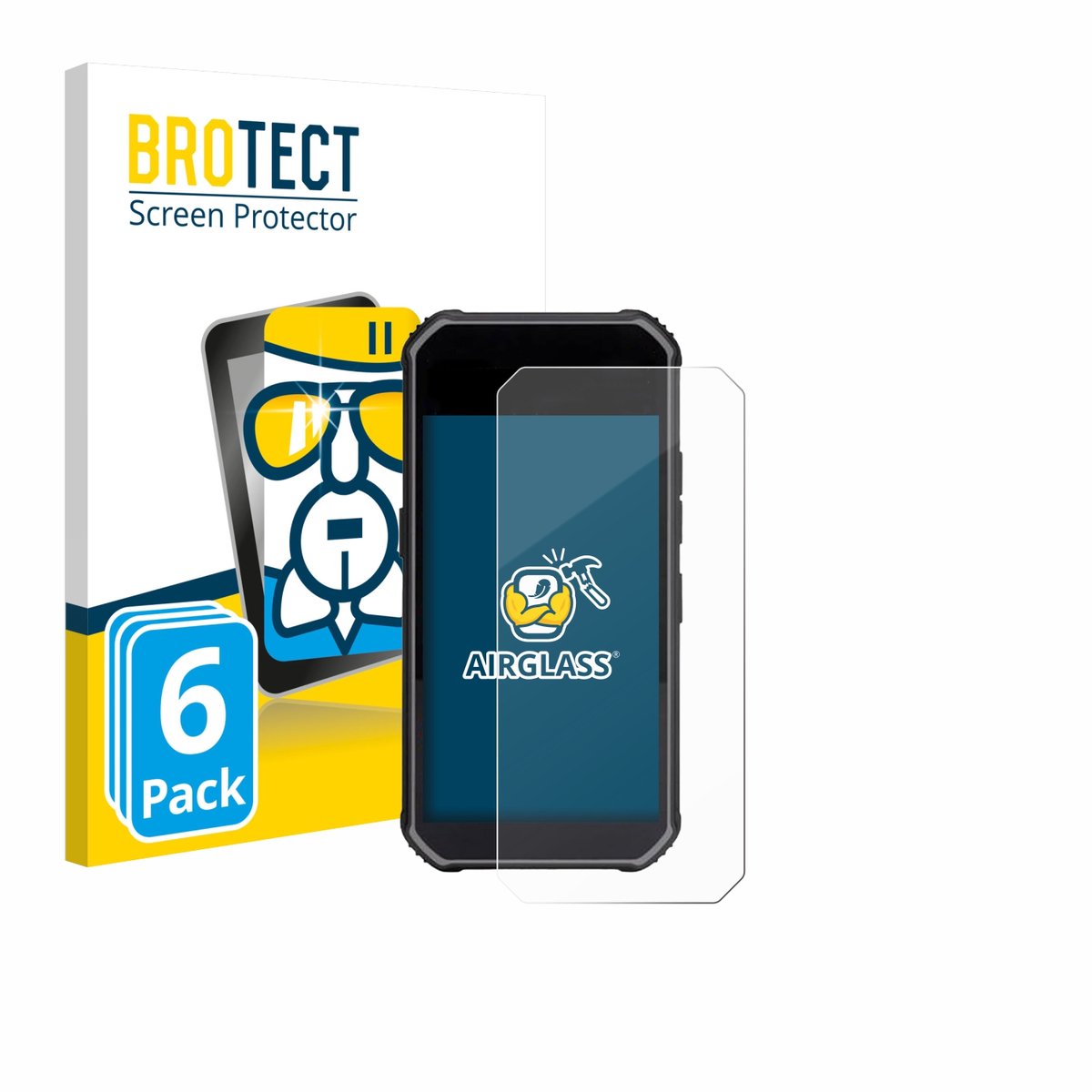 Screenprotector 6 Stuks voor SkyCaddie Pro 5X Beschermglas transparant