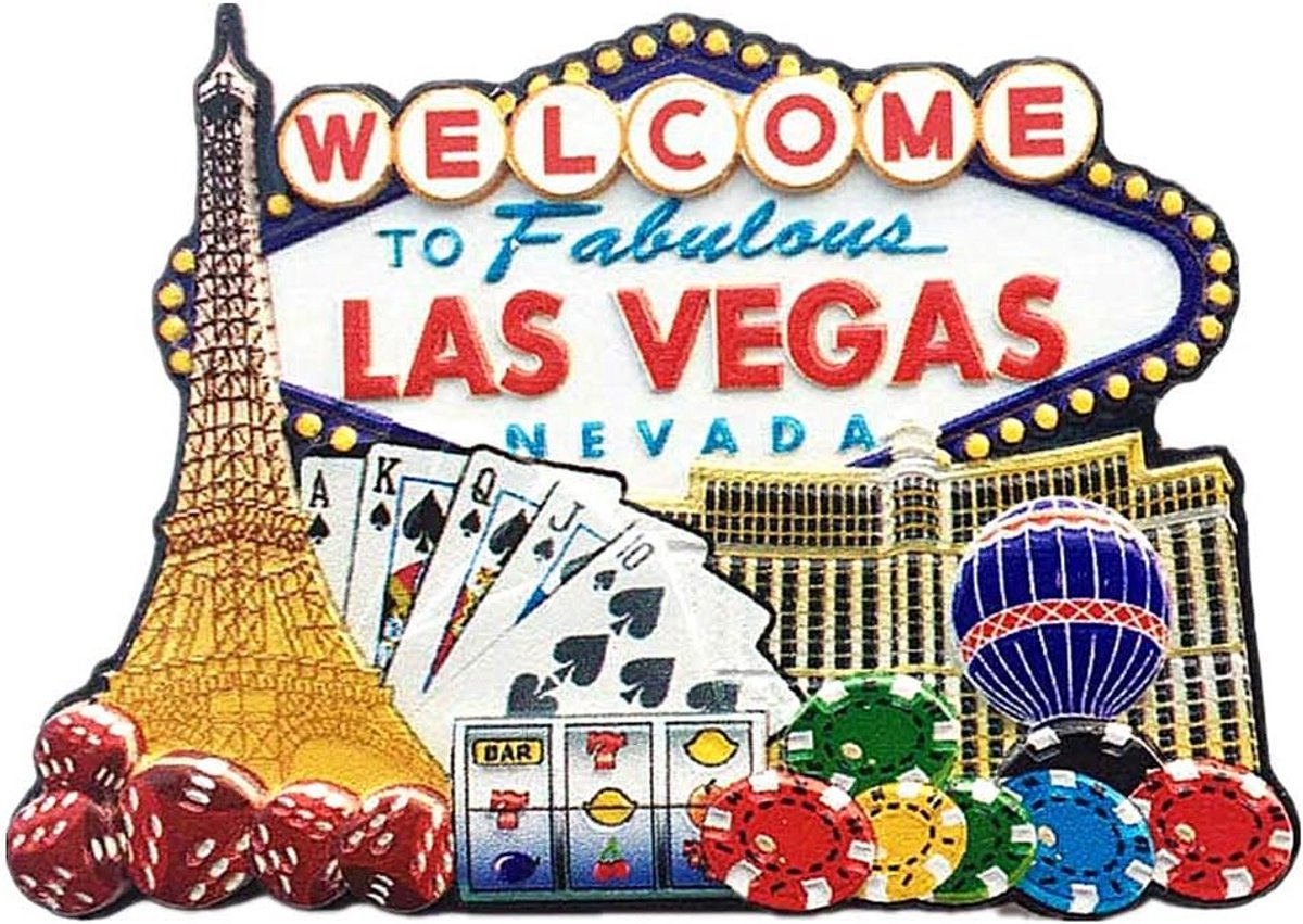 Koelkastmagneet Las Vegas Nevada USA Toeristisch Souvenir Decoratie