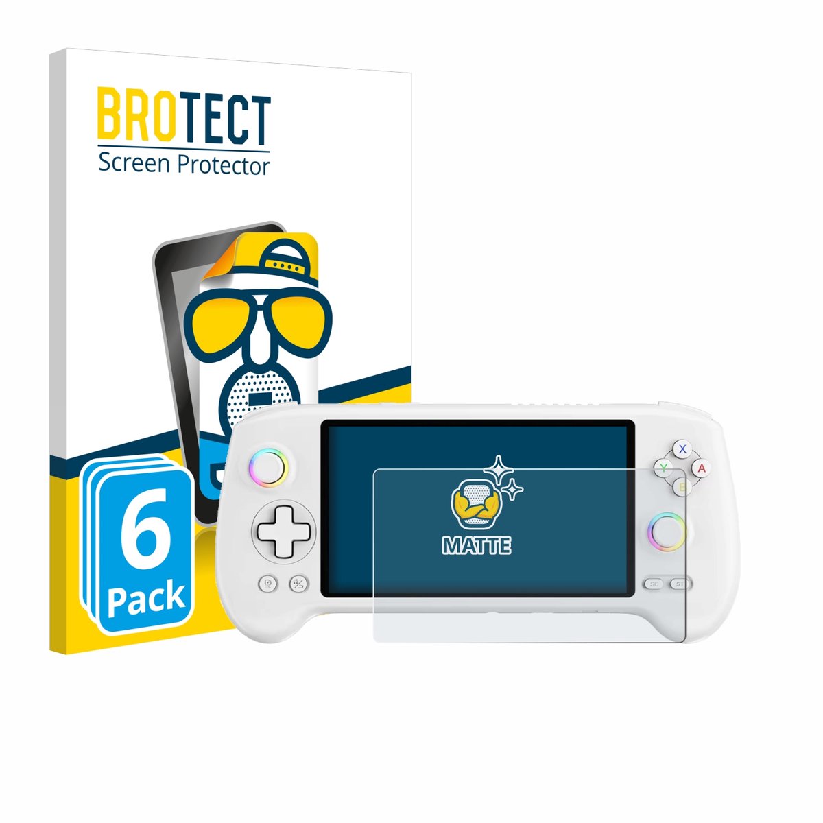 BROTECT - Screenprotector voor Anbernic RG556 - Folie Beschermfolie matte 6 Stuks