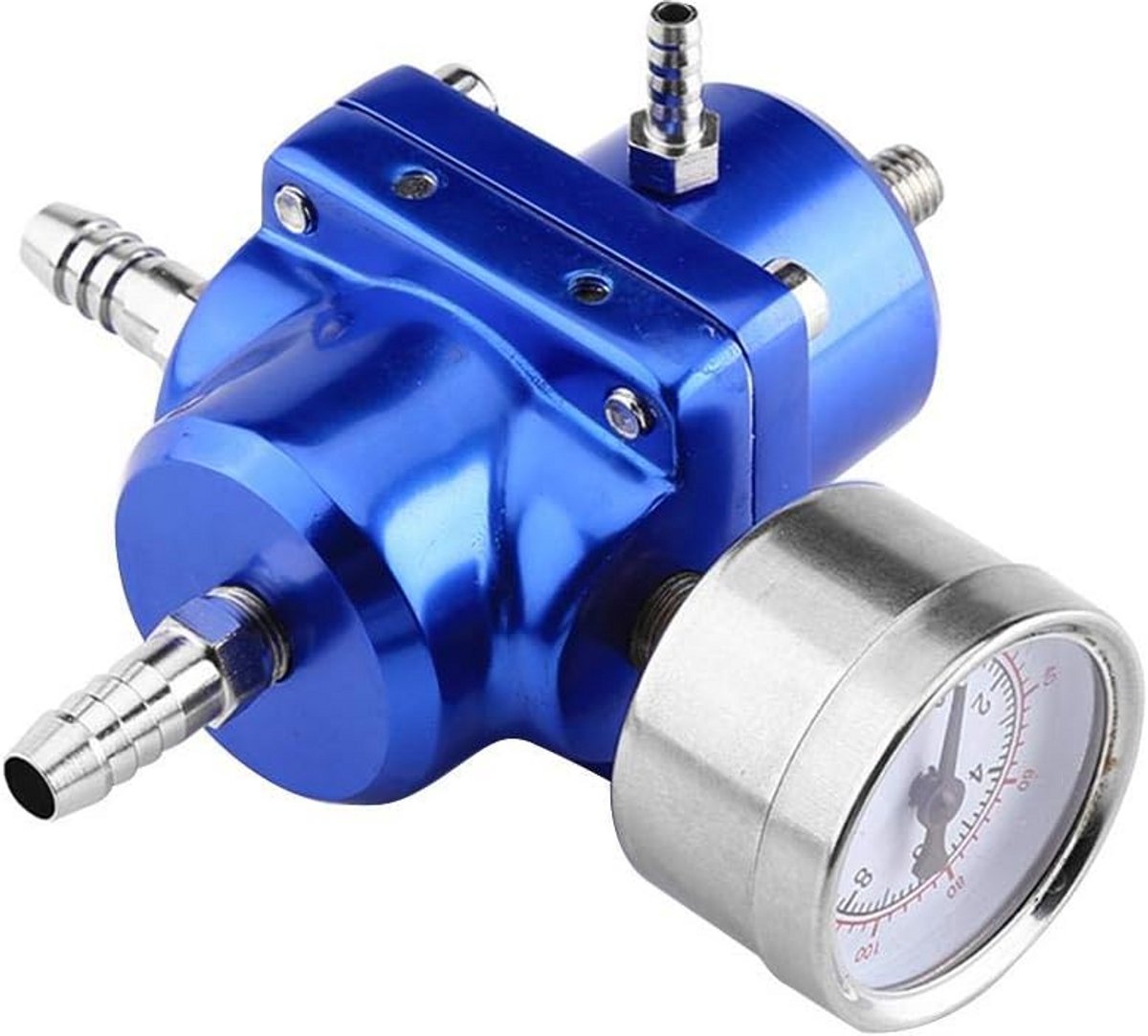 Universele Brandstofdrukregelaar met Manometer 0-140 PSI - Verhoog Motorvermogen
