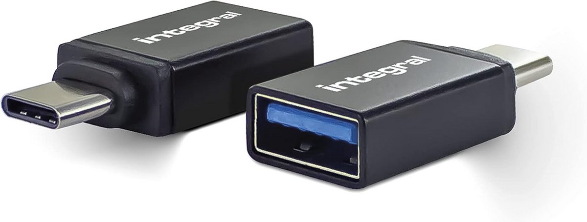 2x USB A naar USB C Adapter - Hoge Snelheid USB 3.1 Converter voor Telefoon en Tablet