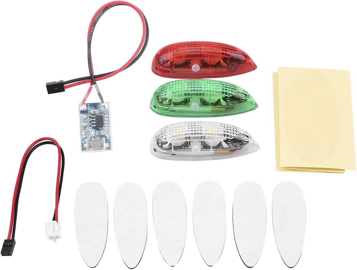 Set van 3 Oplaadbare Drone Strobe Verlichting voor RC Vliegtuigen en Helikopters