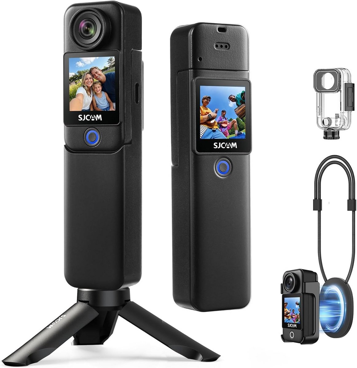 4K Actiecamera met Dual Touchscreen en 6-assige Stabilisatie - Waterdicht & Lichtgewicht