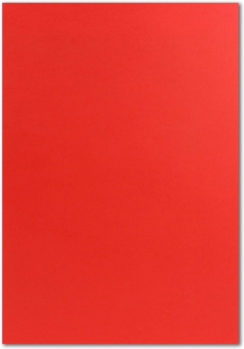 200 Vel Rood Briefpapier en Knutselpapier DIN A4 - 110 g/m² Gekleurd Papier