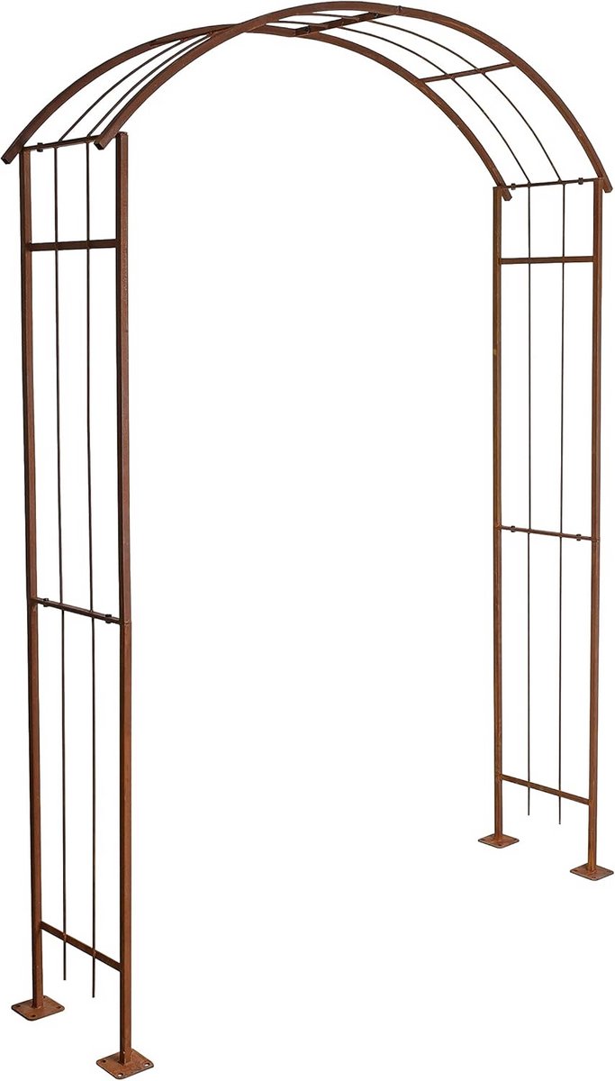 Rozenboog Metaal Roestkleur Klimhulp Tuinpoort Sierboog 160 cm