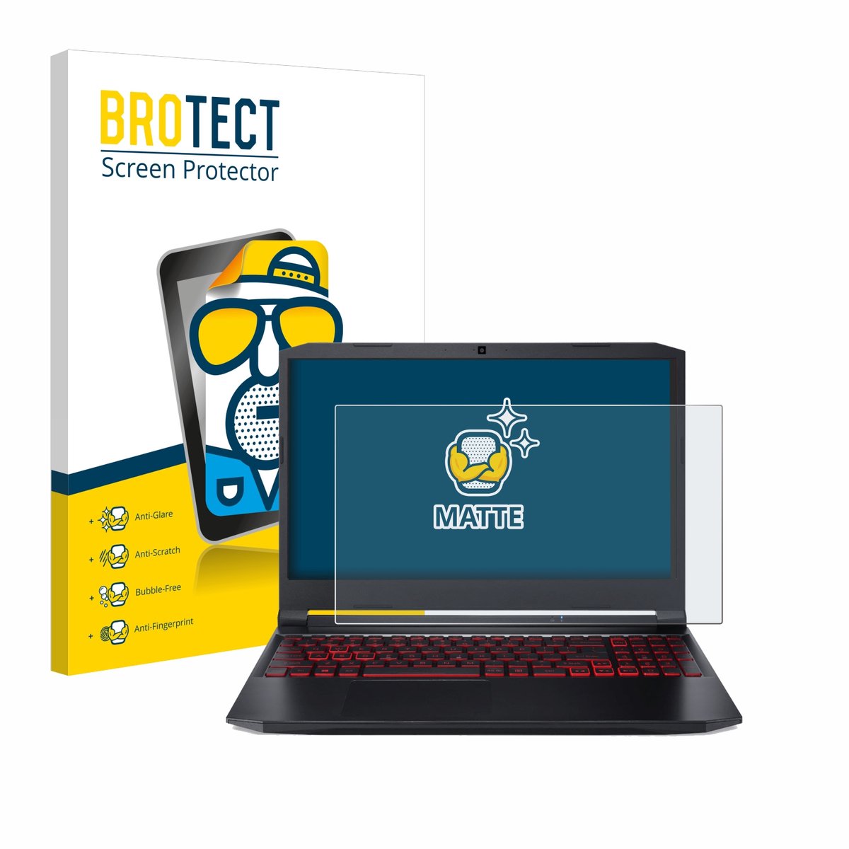 BROTECT - Screenprotector voor Acer Nitro 5 Gaming 15,6" - Folie Beschermfolie matte