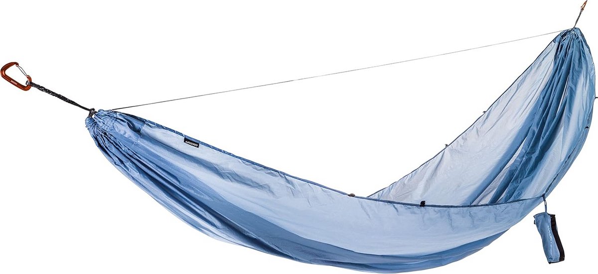 Ultralichte Hangmat voor 1 Persoon, Sterk Ripstop Nylon en Inclusief Karabijnhaken