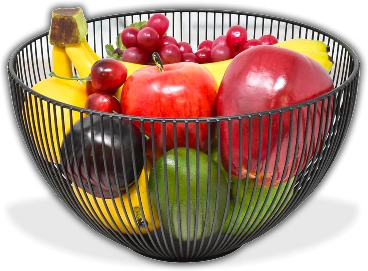 Moderne Metalen Fruitmand voor Keuken en Tafeldecoratie