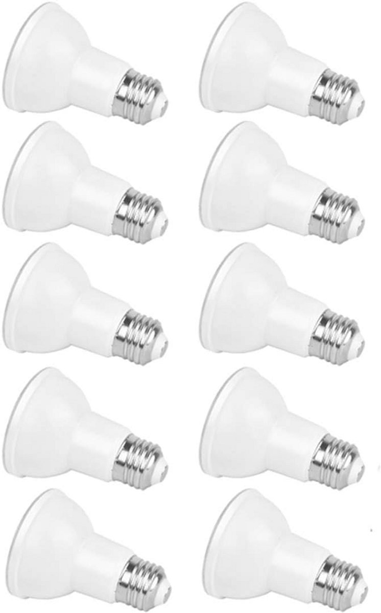PAR20 LED Spotlampen 7W 5000K Daglicht 550LM E27 Fitting 10 Stuks