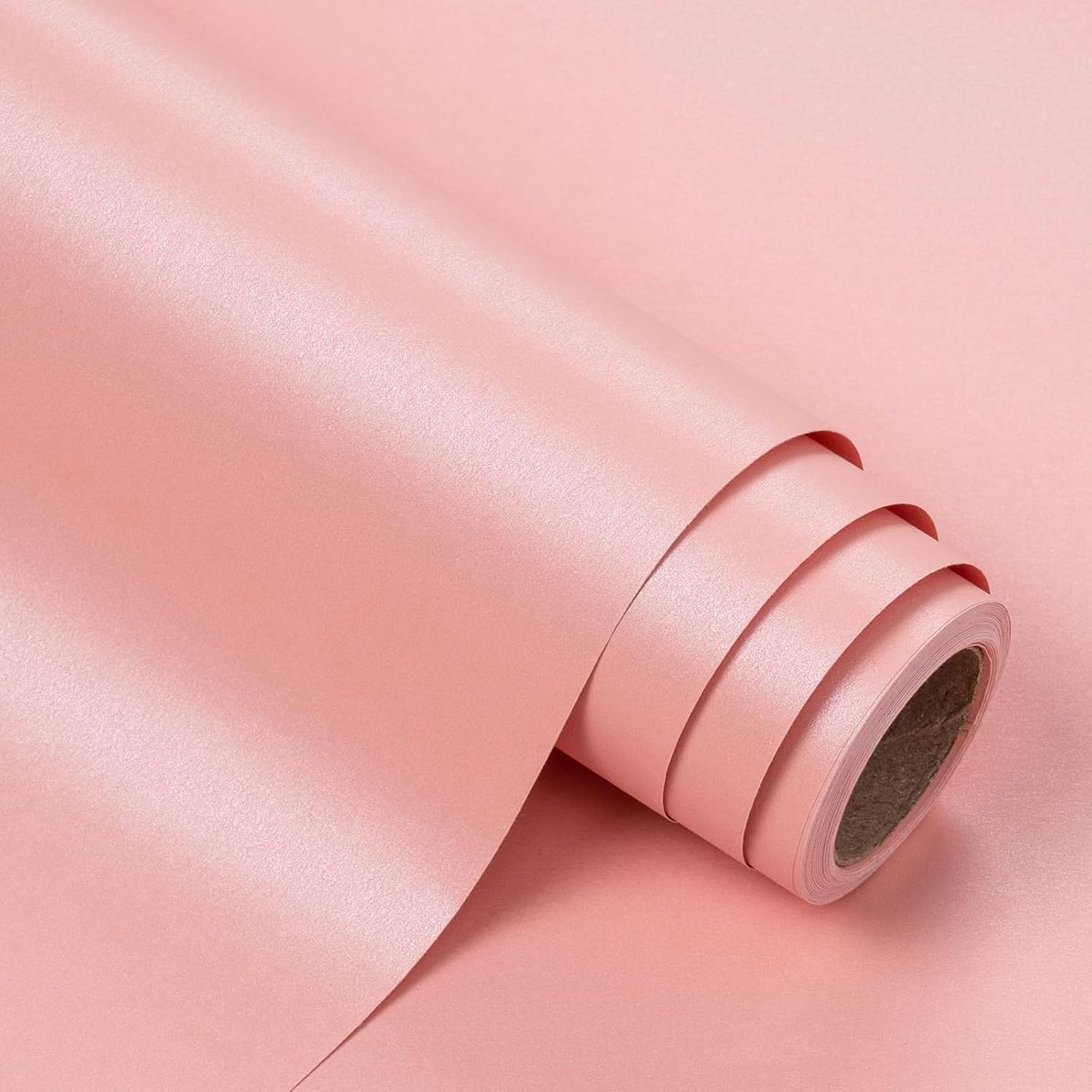 Glanzend Geschenkpapier in Pareleffect - Roze - Grote Rol