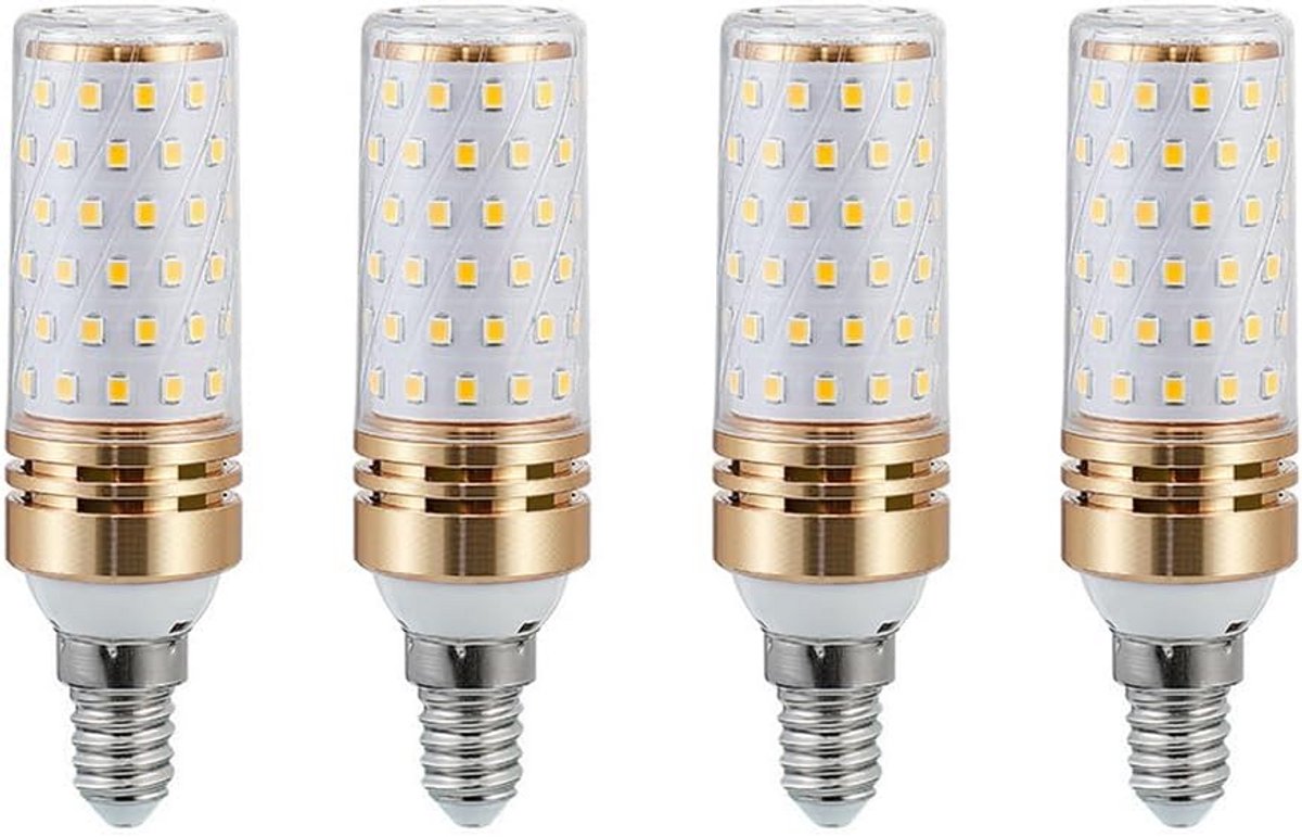 E14 LED Lampen 9W Warm Wit (100W Gloeilamp Vervanger), 4 Stuks, 900 Lumen