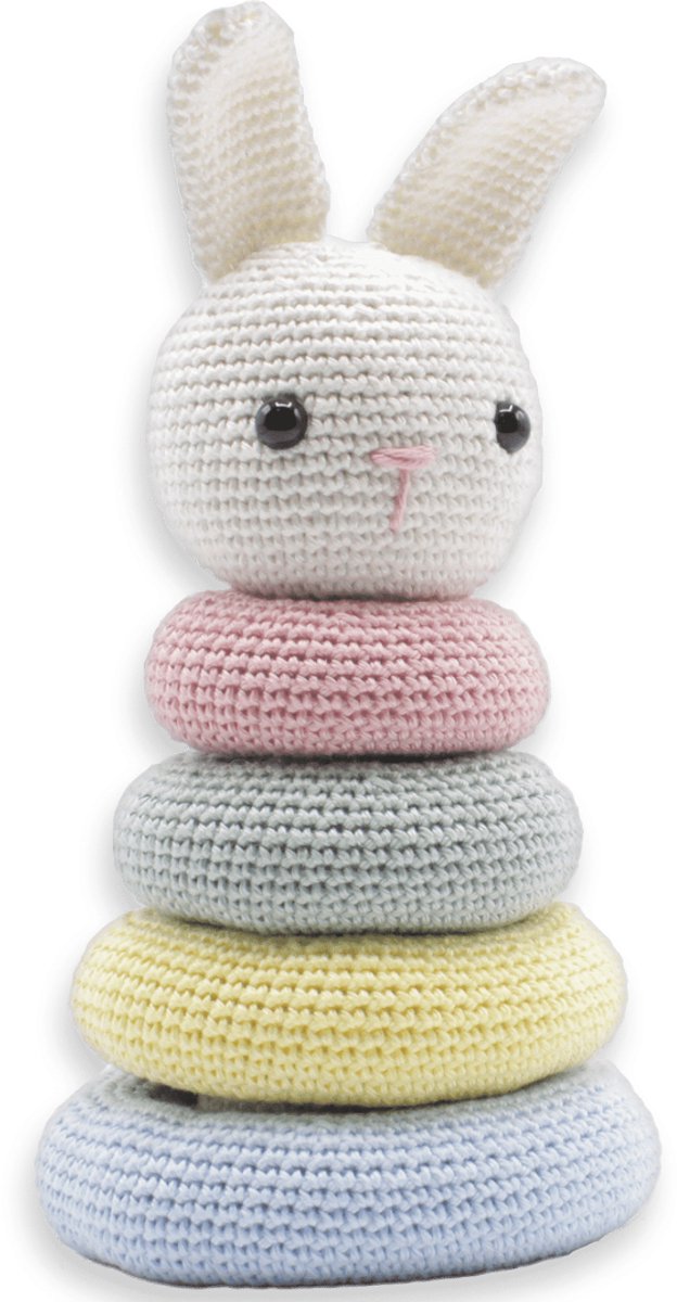 HardiCraft Stapelkonijn haken - Haakpakket met patroon voor baby's - 22 cm — afbeelding 4