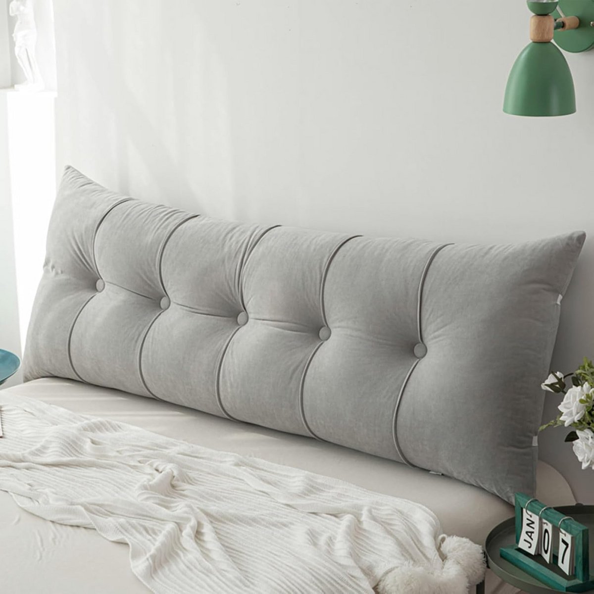 Groot Leeskussen voor Bed en Bank met Rugsteun en Antislip