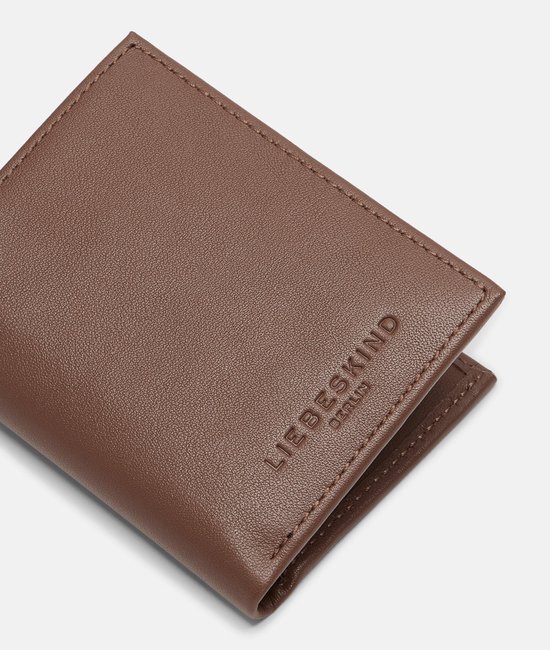 LIEBESKIND BERLIN Cuir Étui pour carte de crédit Soft Nappa Men' s Card Etui Russet Brun