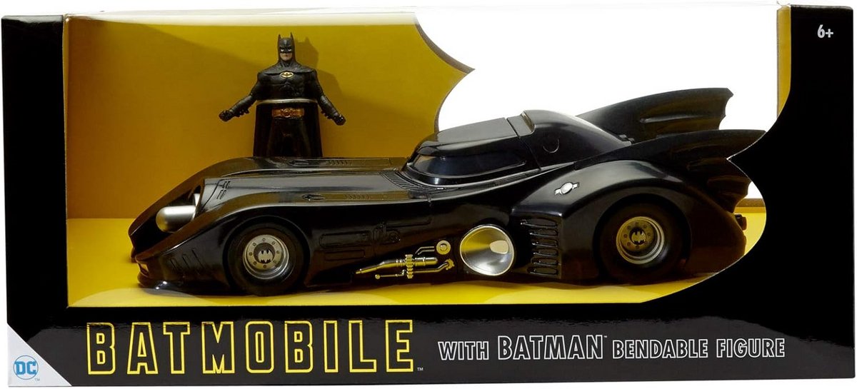 Buigbaar Actiefiguur met Iconische Batmobile