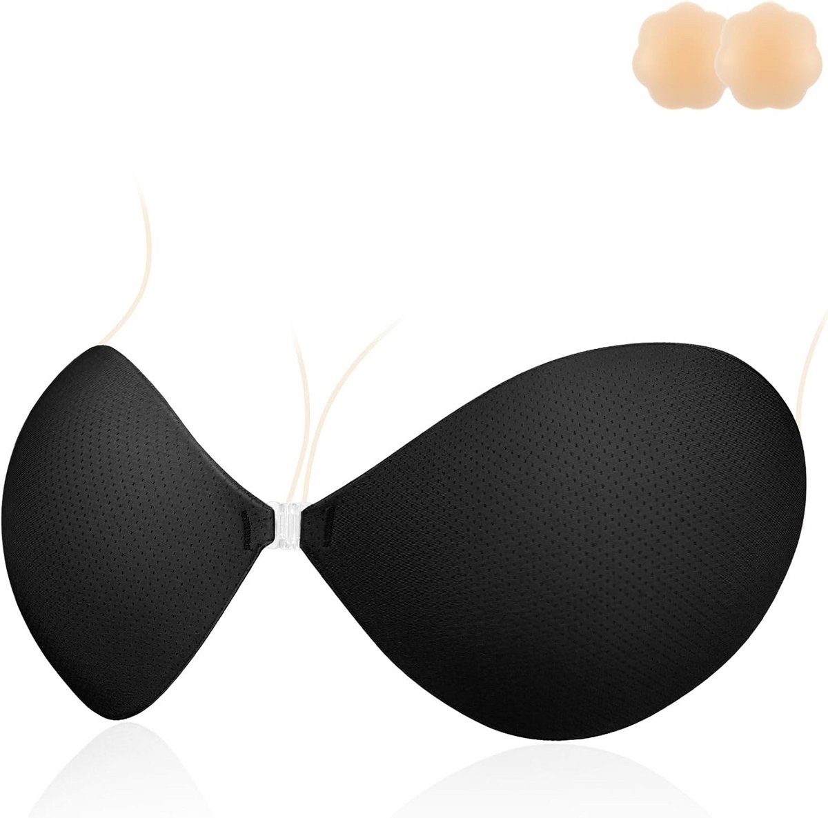 Strapless Plakbeha Halterneck Push Up - Herbruikbare Kleeftbh Zonder Bandjes