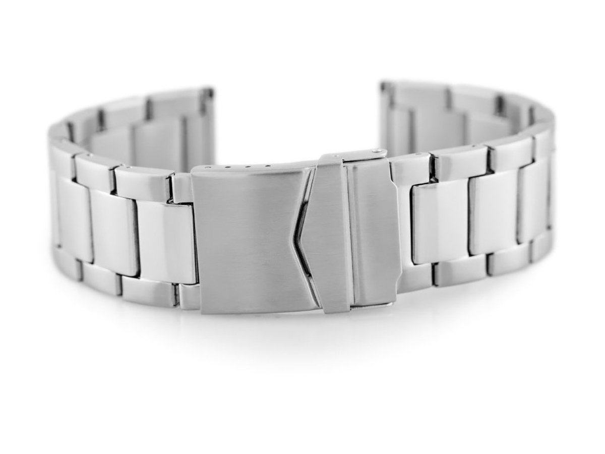 Inny 601S Serie - Stalen Armband - Zilver - 22mm