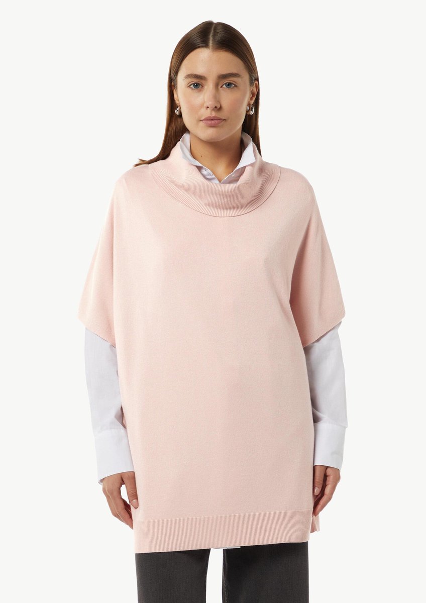 comma - female - Poncho van viscosemix met col