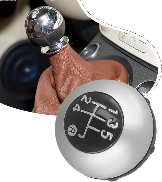 Schakelpookknop 5 of 6 Versnellingen voor Fiat 500 en 500C (2007-2018) van Merkloos — afbeelding 3