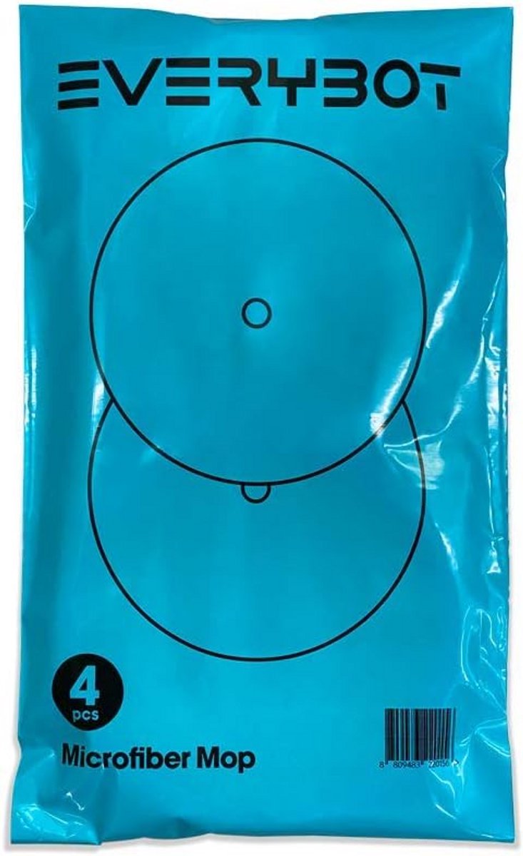 Vervangende Dweilpads voor Robot Vloerreiniger, Wasbaar Microvezel Dweilen (4 Stuks)