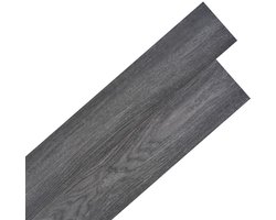Zelfklevende PVC Vloerdelen 5.2 m² Zwart Wit Patroon Wate…