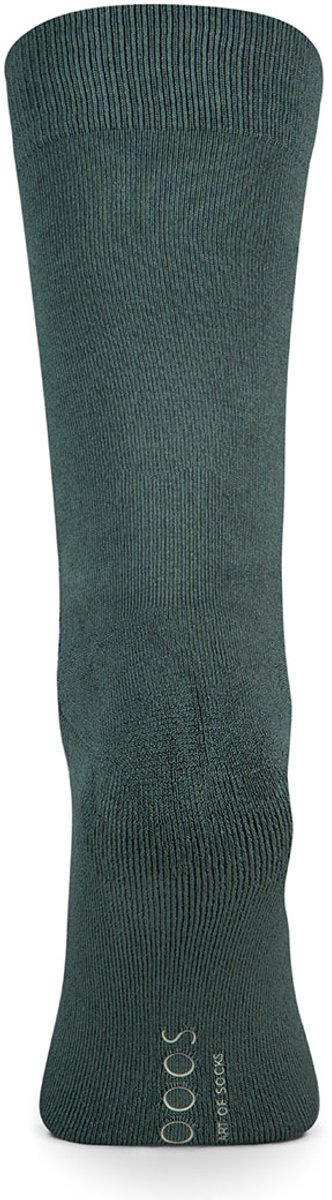 XPOOOS - 2-Pack - Bamboe Sokken - Vochtregulering - Heren - antraciet / groen - 39-42 - 67006