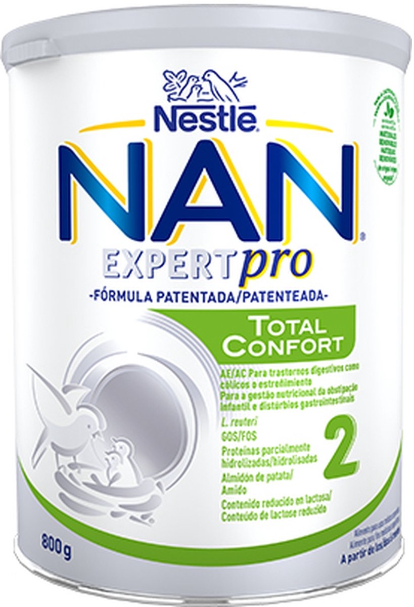 Total comfort 2 poedermelk voor baby's vanaf 6 maanden 800 g de poudre|Total comfort 2 powdered infant milk, baby +6 months 800 g of powder|Lait infantile en poudre total comfort 2, bébé +6 mois 800 g de poudre