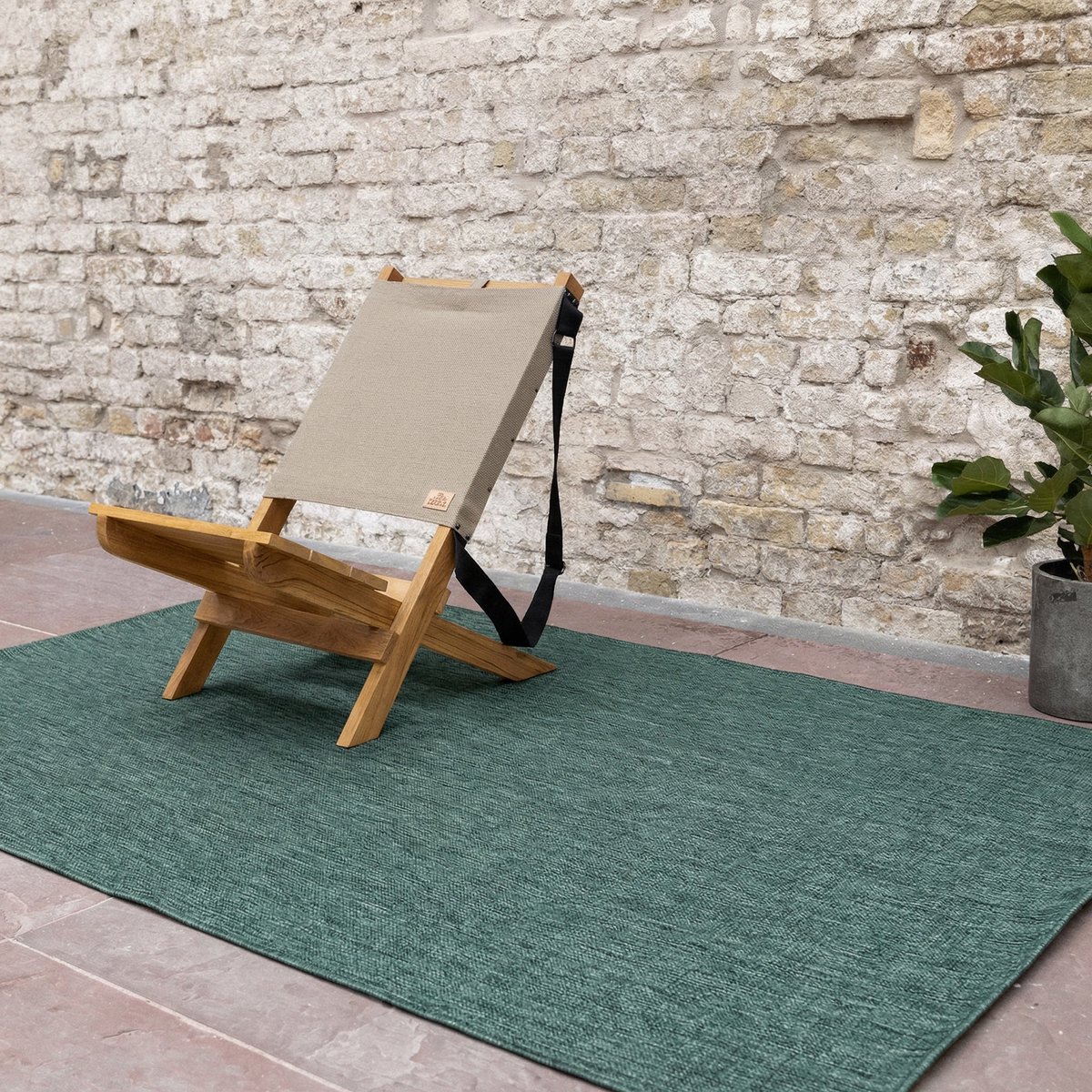 Buitenkleed Tone groen - Interieur05 - 240 x 340 cm - (XL)