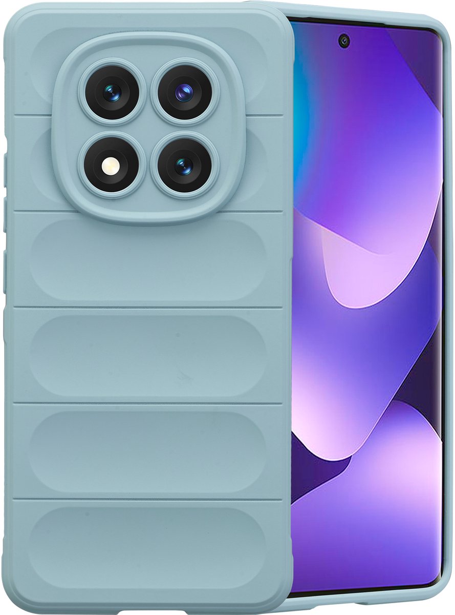 imoshion Hoesje - Geschikt voor Xiaomi Redmi Note 15 (5G) - EasyGrip Backcover - Lichtblauw