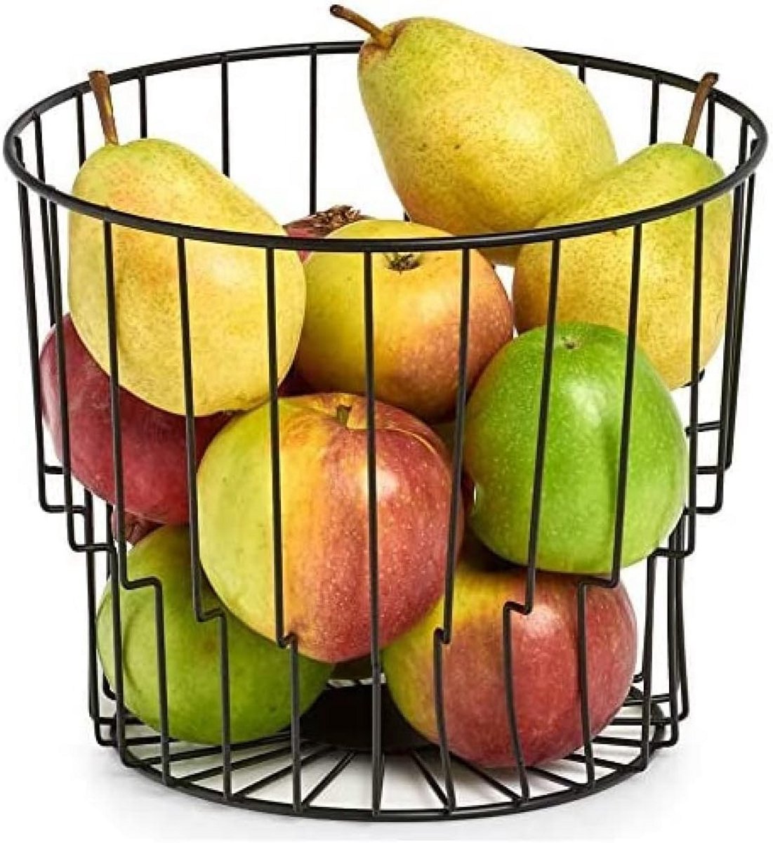 Moderne Fruitmand Metaal Zwart - Stijlvolle Corbeille voor Fruit en Groenten