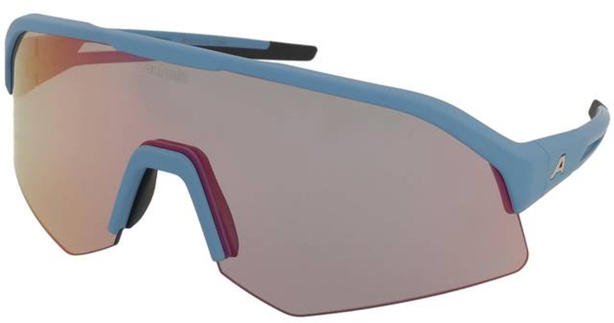 Zonnebrillen Alpina Sonic HR QV Smoke Blue Matt/Rainbow Mirror
