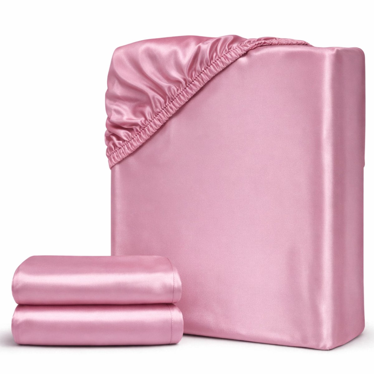 NBAP® Matrasovertrek 90x200 - Hoeslaken - Matrashoes - Super Zacht -Roze