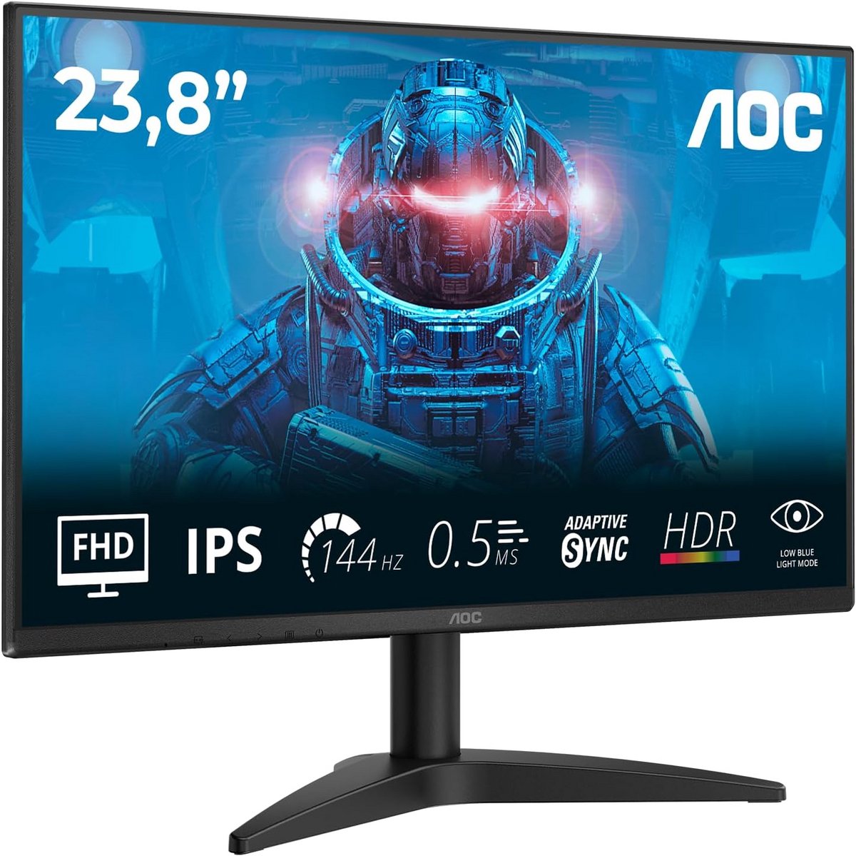24 Inch FHD Gaming Monitor 144Hz IPS 0.5ms met Adaptieve Sync en HDR10