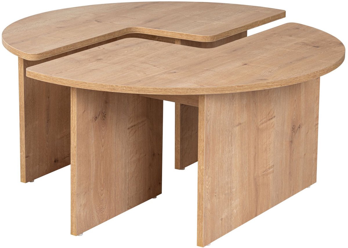 Skye Decor Houten salontafel "Moira" 90 x 90 x 41 cm - Eik Chêne