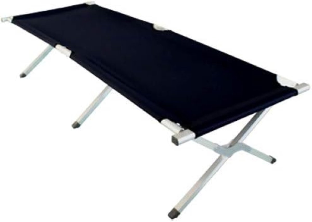 DnA® Veldbed - Kampeerbed - Veldbedden 1 Persoon - Zwart - 192cm x 64cm x 42cm