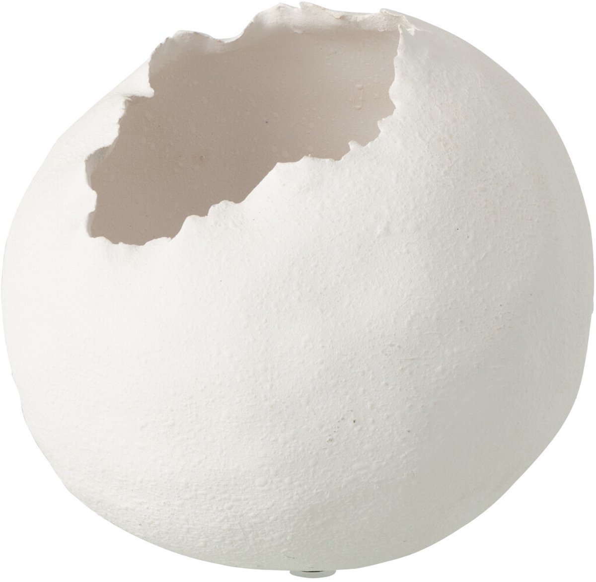 J-Line bloempot Onregelmatig - keramiek - wit - medium