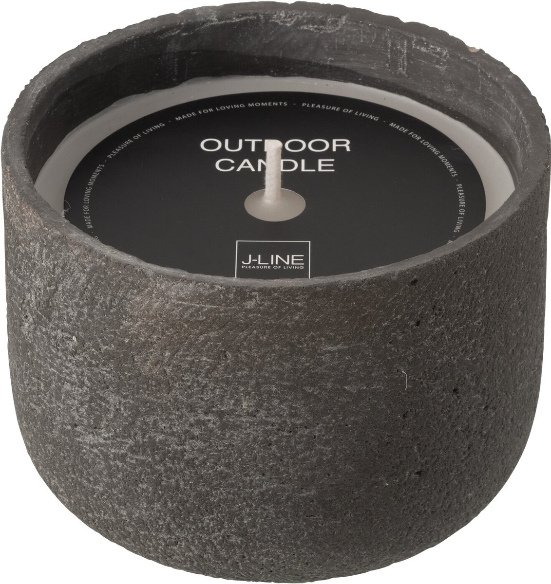 J-Line buitenkaars Rond - donkergrijs - medium - 31U