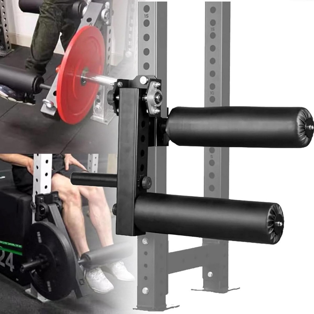 Verstelbare Leg Extension en Leg Curl Machine voor Squat Rack