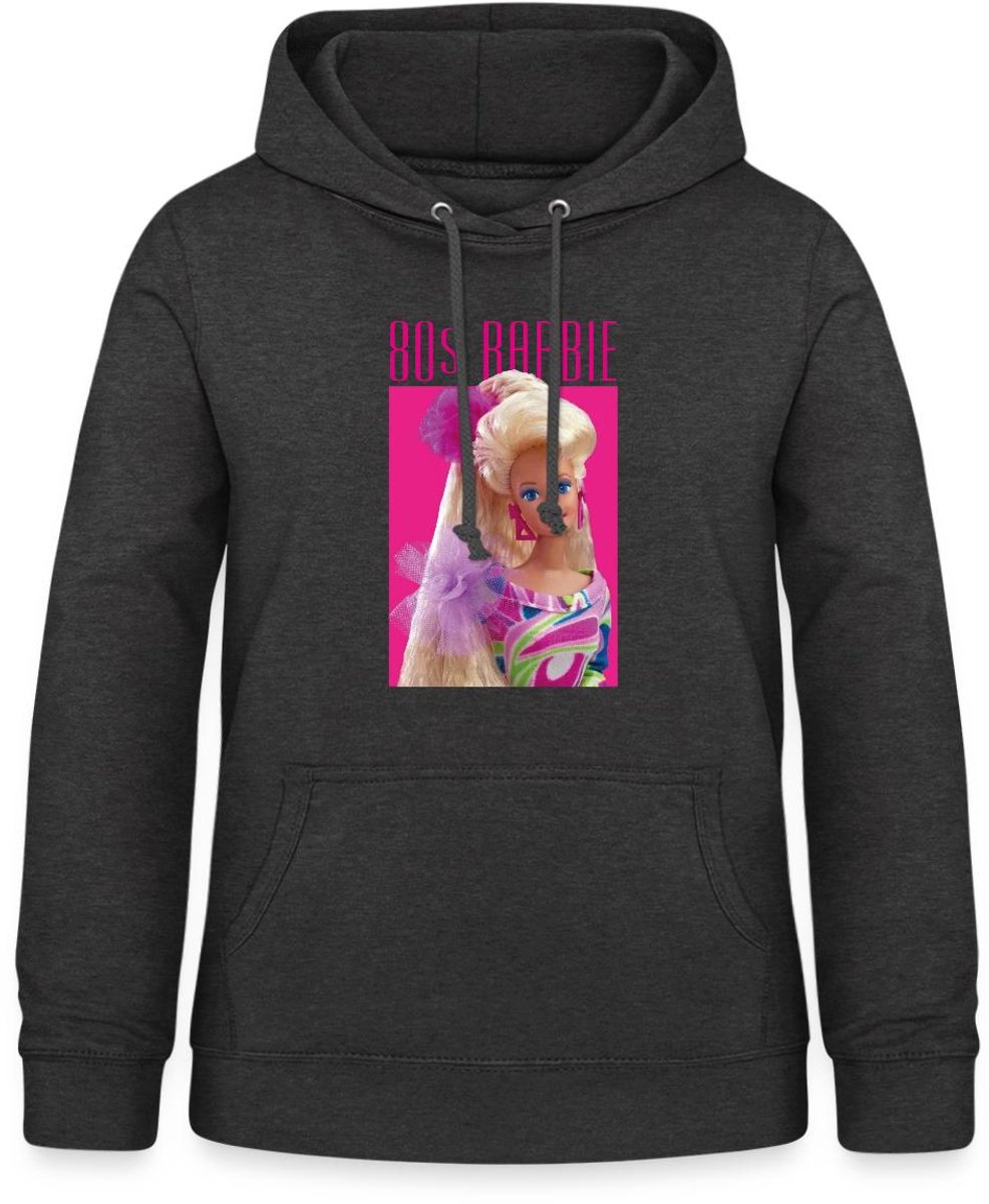 Barbie Portret Karakter Jaren 80 Hoodie Dames