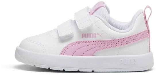 Puma Courtflex V3 V Chaussures Wit,Roze EU 24 Garçons,Filles